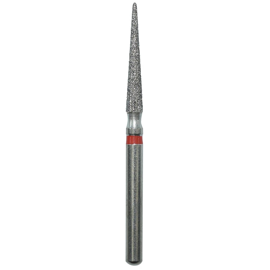 Edge Burs Diamond Bur, Friction Grip, Fine Pointed Cone, 859-017F, 25/Pkg