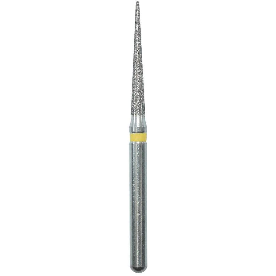 Edge Burs Diamond Bur Friction Grip Extra Fine Pointed Cone 859-012EF, 11.5 mm, 25/Package