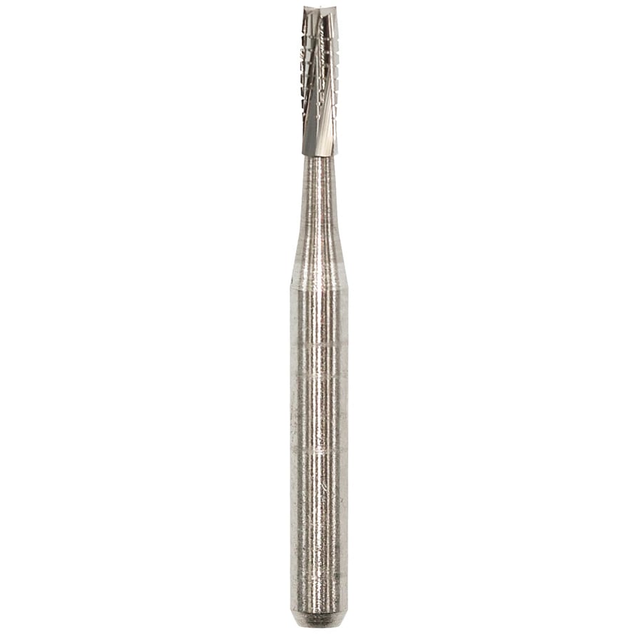 Edge Endo Operative Carbide Bur, Flat Fissure, Friction Grip 557, 19 mm, 100/Pk