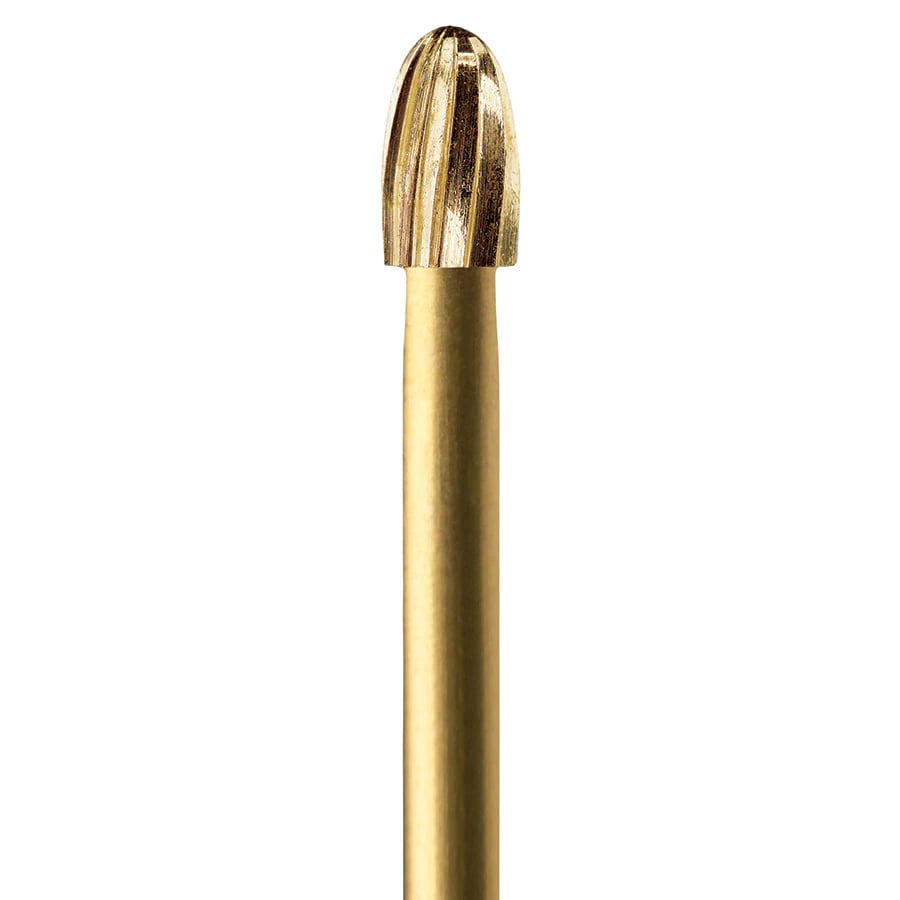 Edgeendo Finishing Carbide Bur, Egg Shape, Friction Grip, 7406, 3.7 mm, 5/Pkg