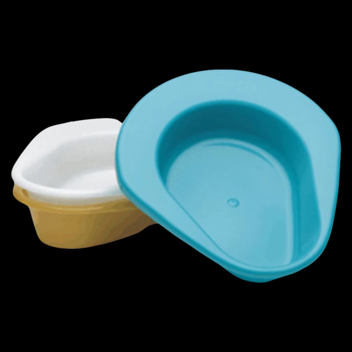 Medegen Stackable Bedpan, Turquoise, 2.5 qt