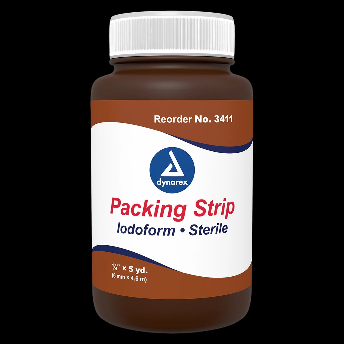 Dynarex Sterile Iodoform Packing Strip, 1/4" x 5 yd, #3411