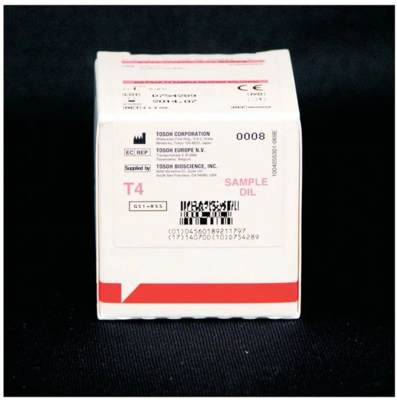 AIA T4 Sample Diluent, Thyroxine Solution, 4x4mL, 4/Kit