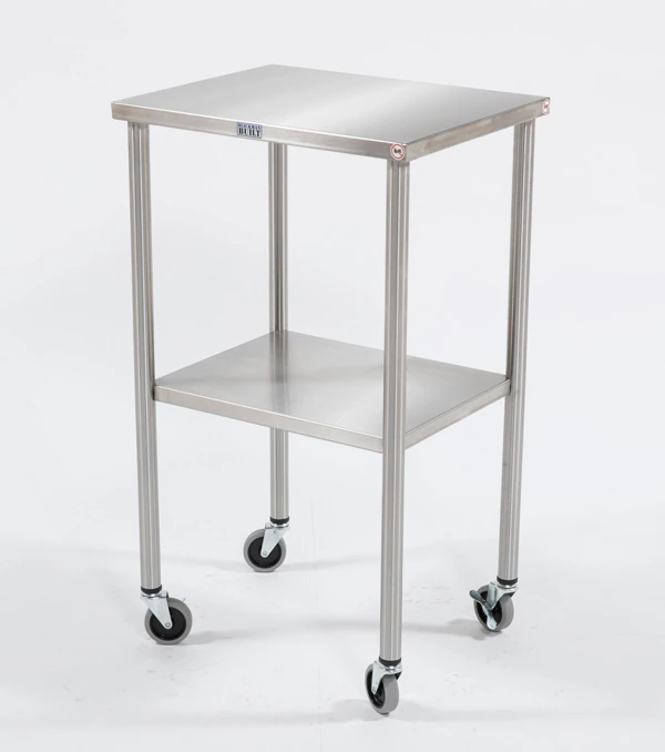 Blickman Industries Stainless Steel OR Instrument Table, 20" x 16"