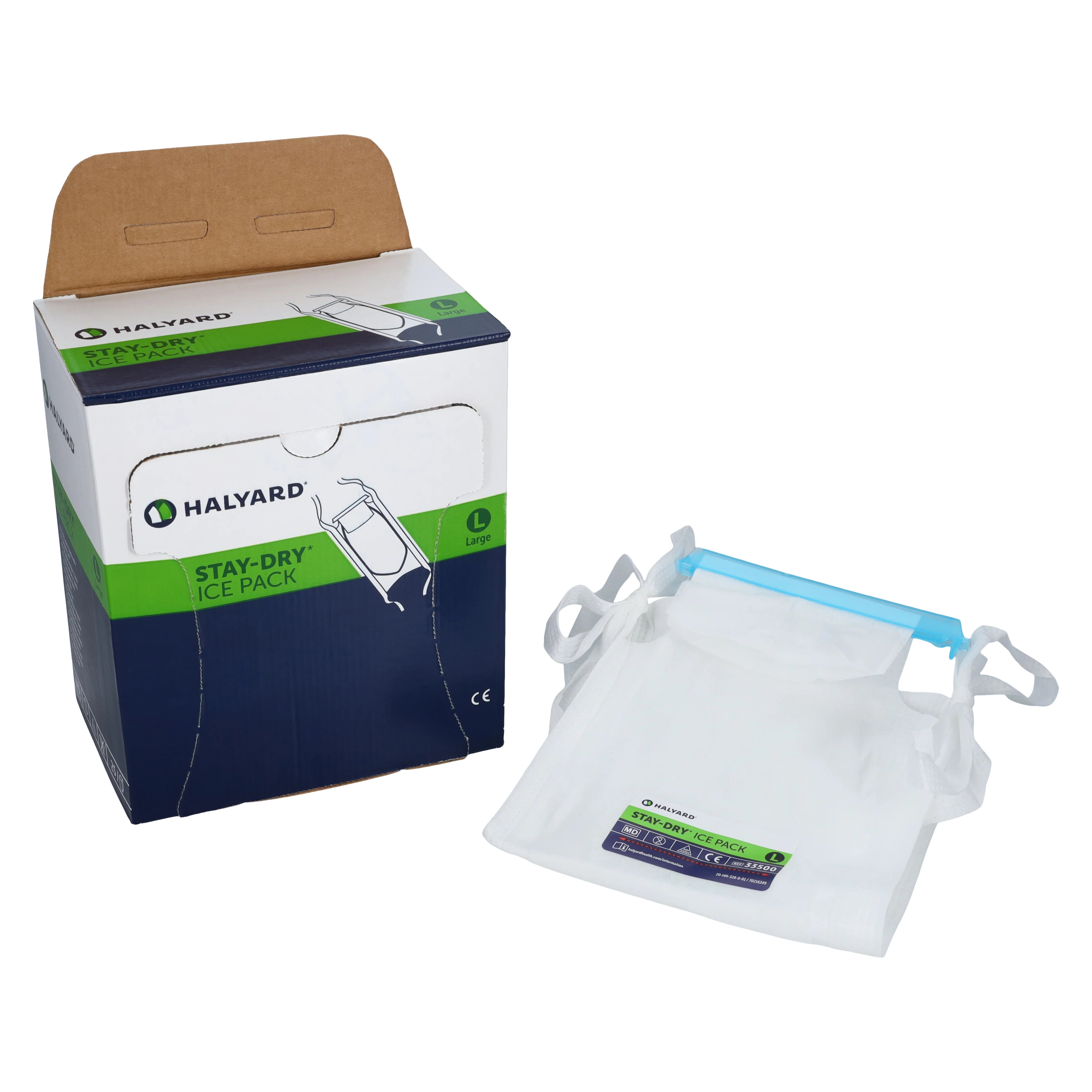 O & M Halyard Stay Dry Ice Packs, Large, 6.5" x 14"