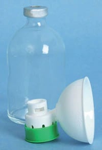 BD PhaSeal Protector 50 Drug Vial Adapter, 50 mL Air Equalizing Capacity, Sterile, BPA-Free, Latex-Free, Green/White, 100/Case