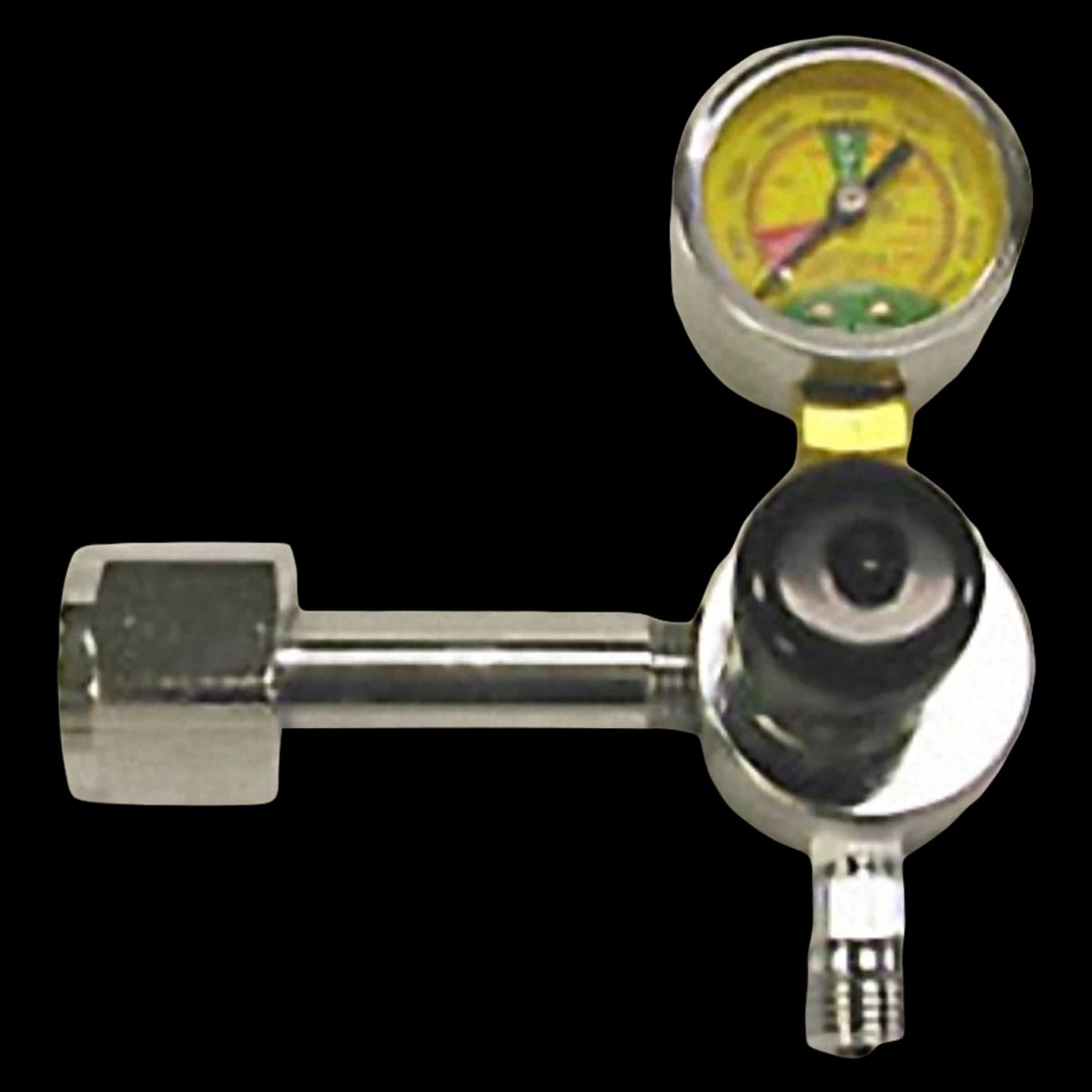 Mada Medical Products High Flow Oxygen Regulator, Large, Silver, CGA-540, Each