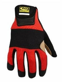 Ringers Leather/Kevlar Rope Rescue Gloves, X-Large, Red (Each)