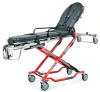 Ferno PROFlexx 35X Ambulance Cot, Red, 700 lb Capacity, 6" Wheels
