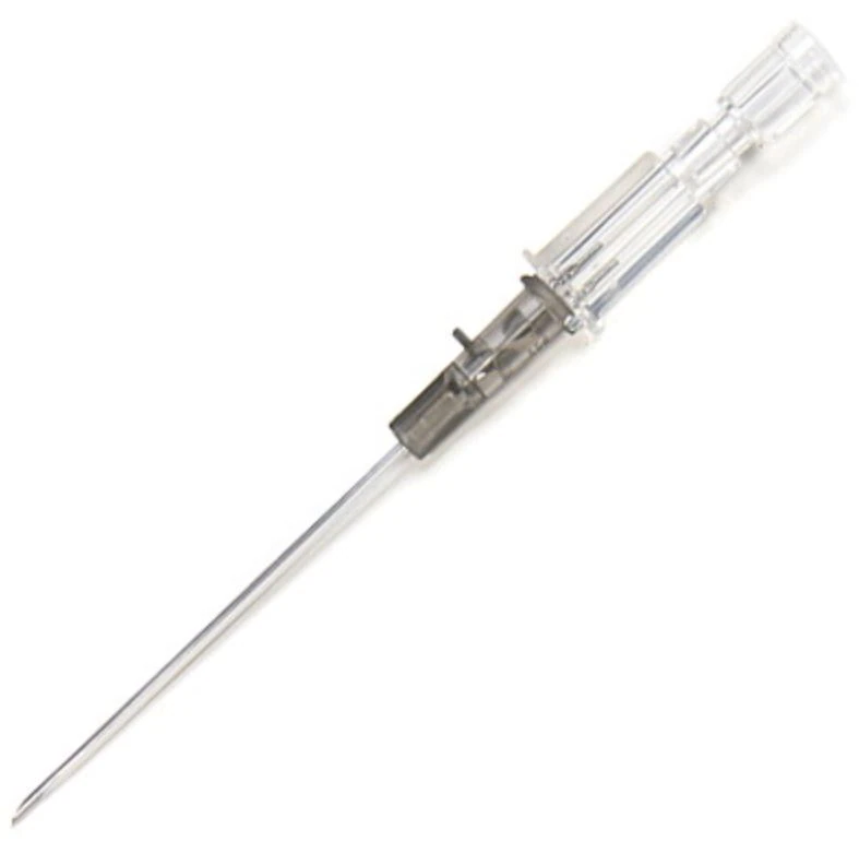 Introcan Safety IV Catheter, 16 Gauge, 2", Teflon, Non-DEHP/Non-PVC, Sterile, Gray, Straight, 200/Case