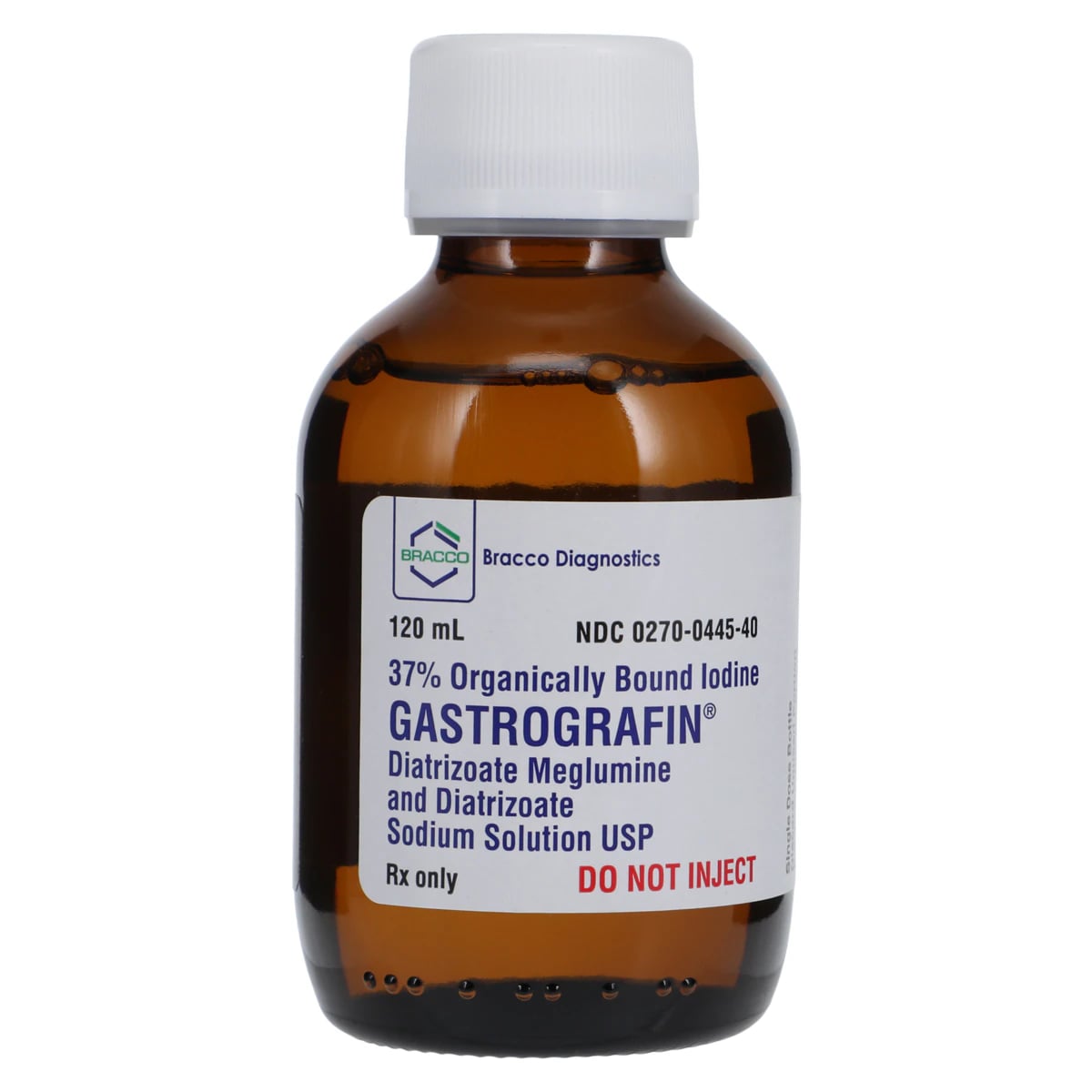 Gastrografin Oral Solution 0.37, Lemon Flavor, 120mL Bottle