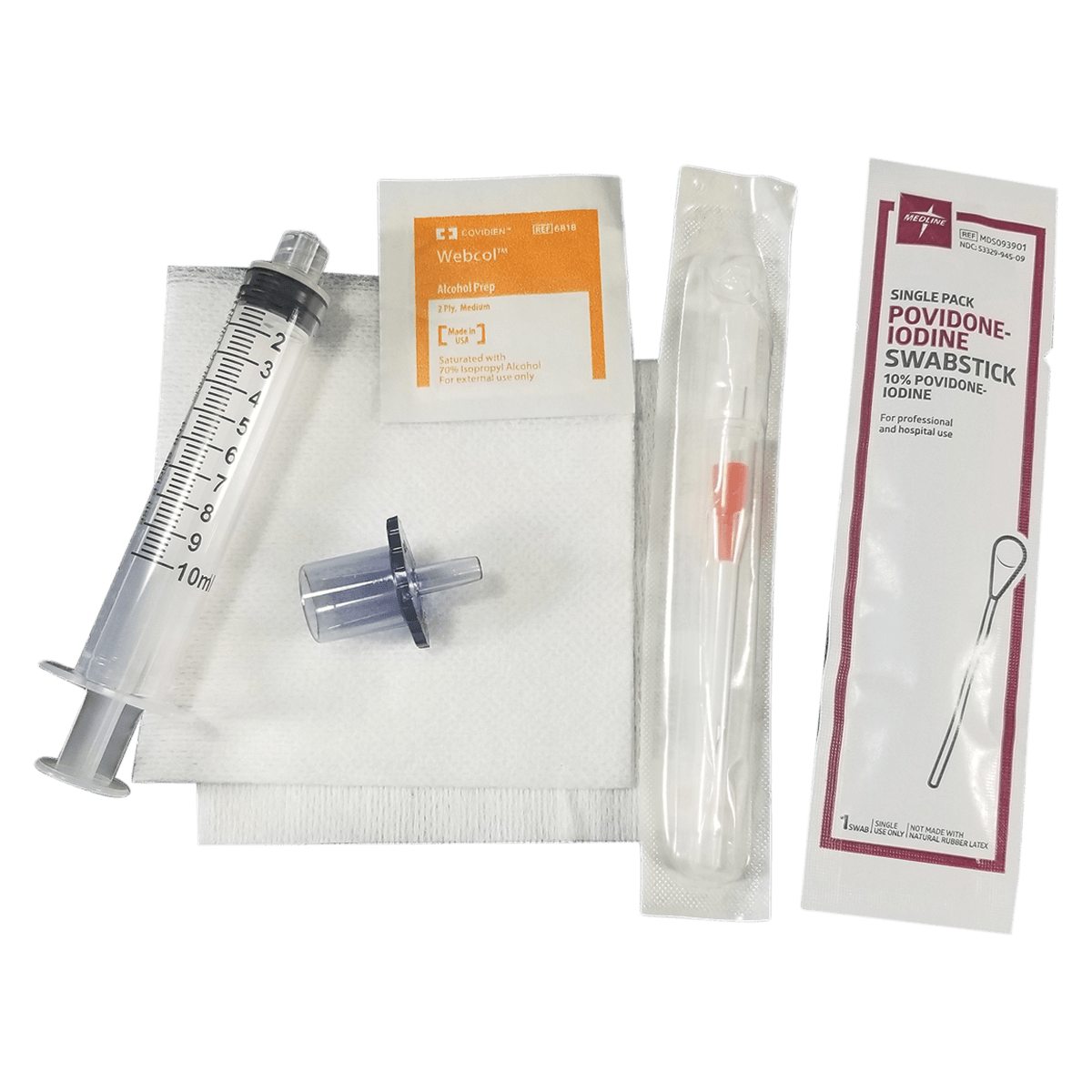 Motion Medical Distributing Pediatric Cricothyrotomy Prep Kit, 10/Case