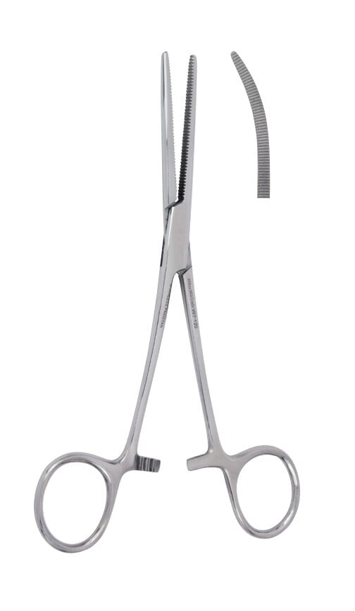 Vantage Rochester-Pean Hemostatic Forceps, Curved, 6-1/4"
