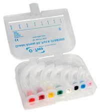 Guedel Airway Set, Color-Coded, Disposable, Pediatric/Adult, 40-110mm, Each