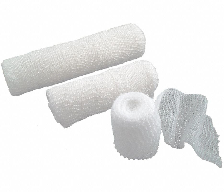 Medsource International Conforming Stretch Gauze Bandage, Polyester, 4" x 4.1 yd, Sterile, 12/Box