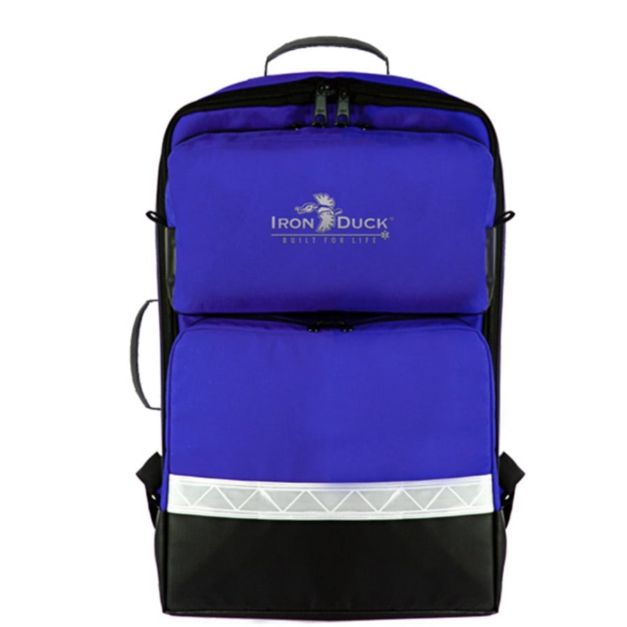 Fleming Industries AED/02 Trauma Bag Backpack, Royal Blue, Nylon, 14" x 8" x 21"