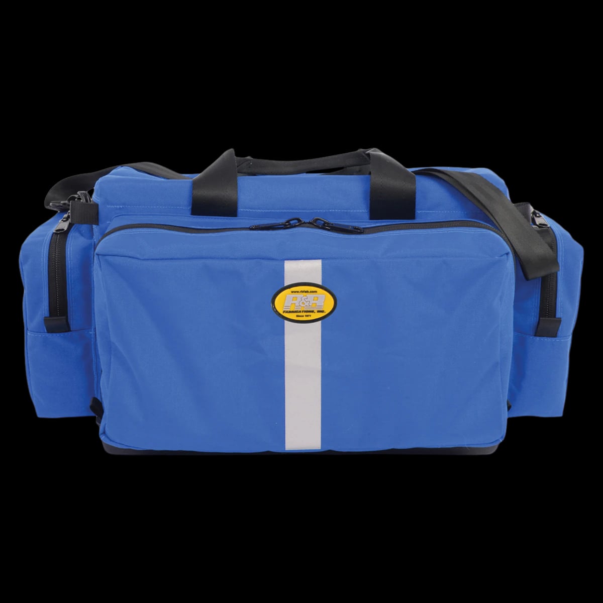 R&B Fabrications Intermediate II Trauma Bag, Royal Blue, 22" x 14" x 11", Zipper Closure, Two Handles/Shoulder Strap