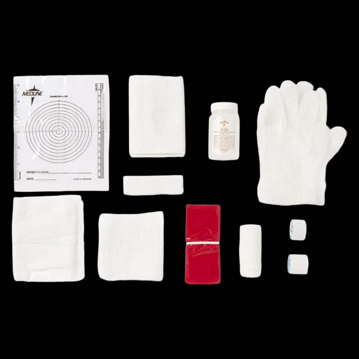 Medline Wound Care Tray, Latex Free