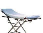 Allcare Fluid-Resistant Fitted Sheet, Non-Sterile, 40 in x 80 in, Blue, 50/Case