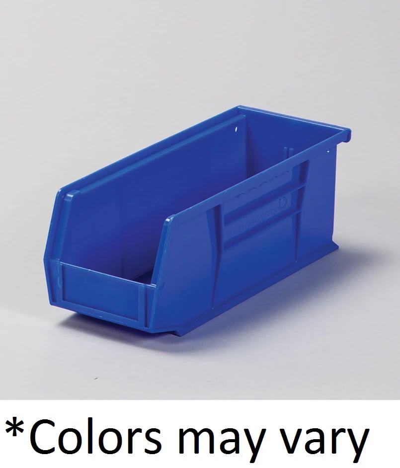 SuperTough Storage Bin, Polymer with Label Holder, 10-7/8 x 4-1/8 x 4 in, Each
