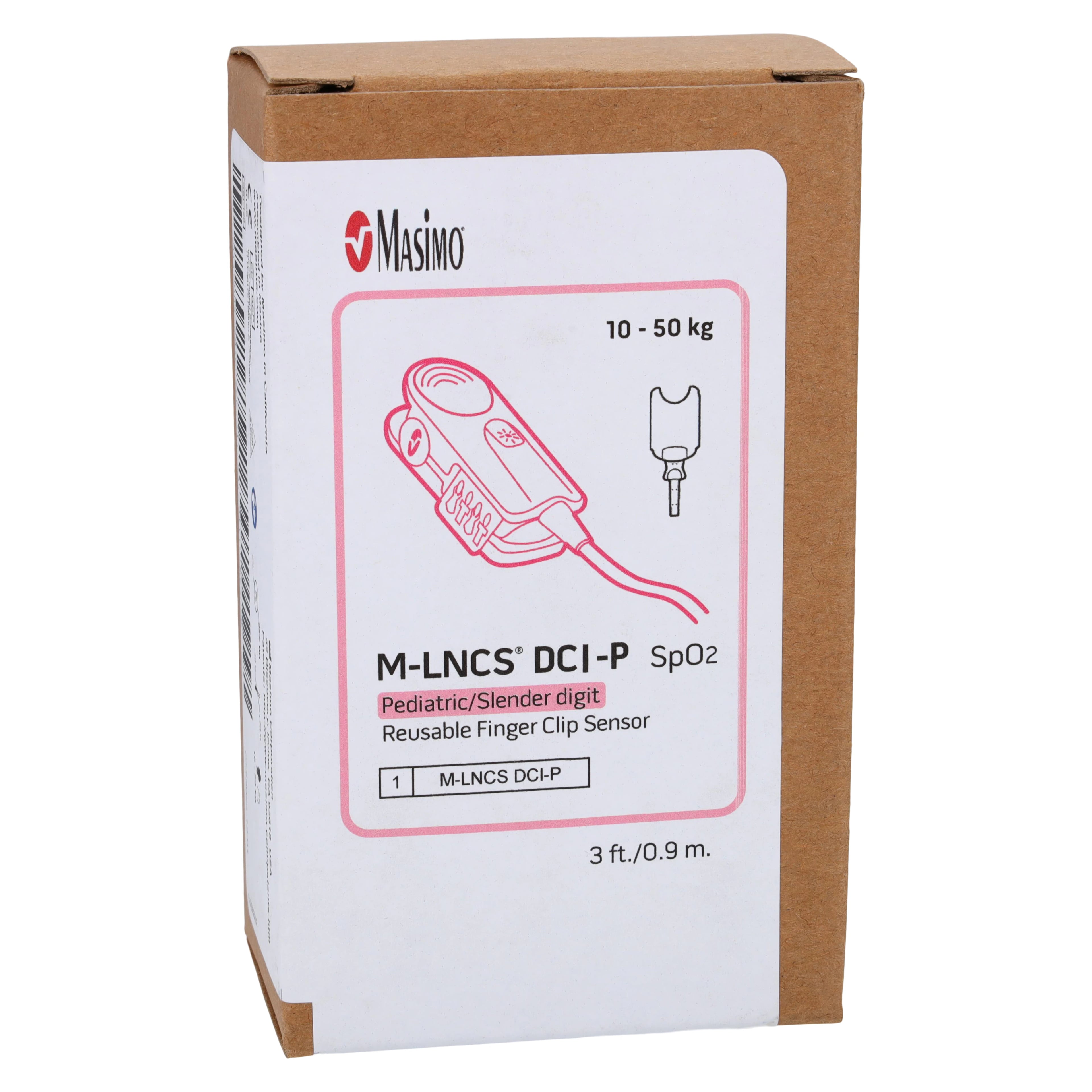 Masimo M-LNCS DCIP Reusable SpO2 Sensor, Pediatric, Not Made with Natural Rubber Latex