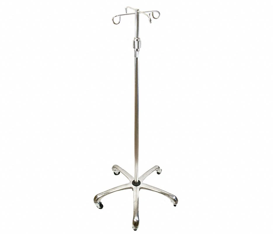 Medsource International Heavy Duty IV Pole with 4 Hooks