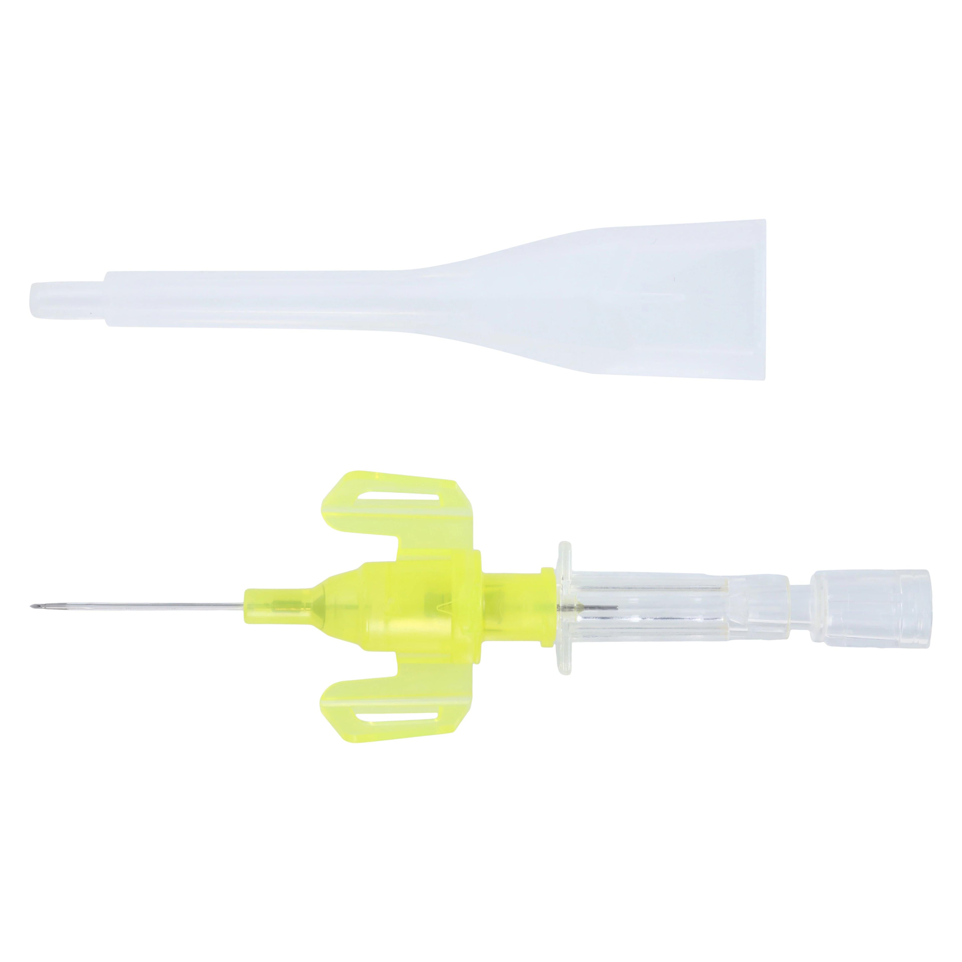 B. Braun Introcan Safety 3 IV Catheter, 24 Gauge, 3/4", Closed End, Yellow, 50/Box