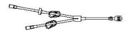 B. Braun Peripheral IV Extension Set, Y-Type, 8" Tubing, 2 Female Luer Lock Spin-Lock Connectors, Primary Infusion Spike, 2 On/Off Clamps, Back Check Valve, Sterile, 50/Case