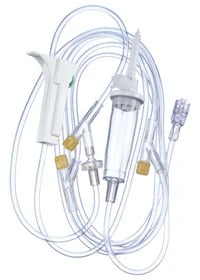 B. Braun Primary IV Administration Set with Universal Spike, Needleless, 96", 15 Drops/mL