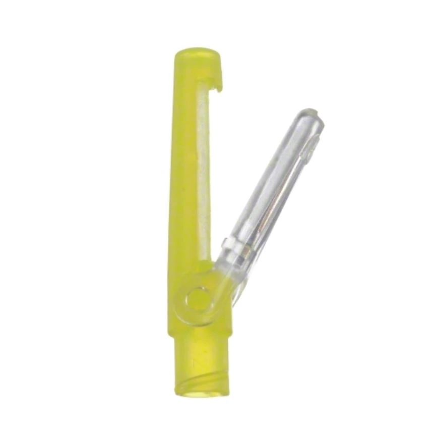 B. Braun IV Catheter Connector, Clamp Style, Non-DEHP/Non-PVC/Non-BPA, Sterile, Latex-Free, Yellow, Disposable, 50/Case