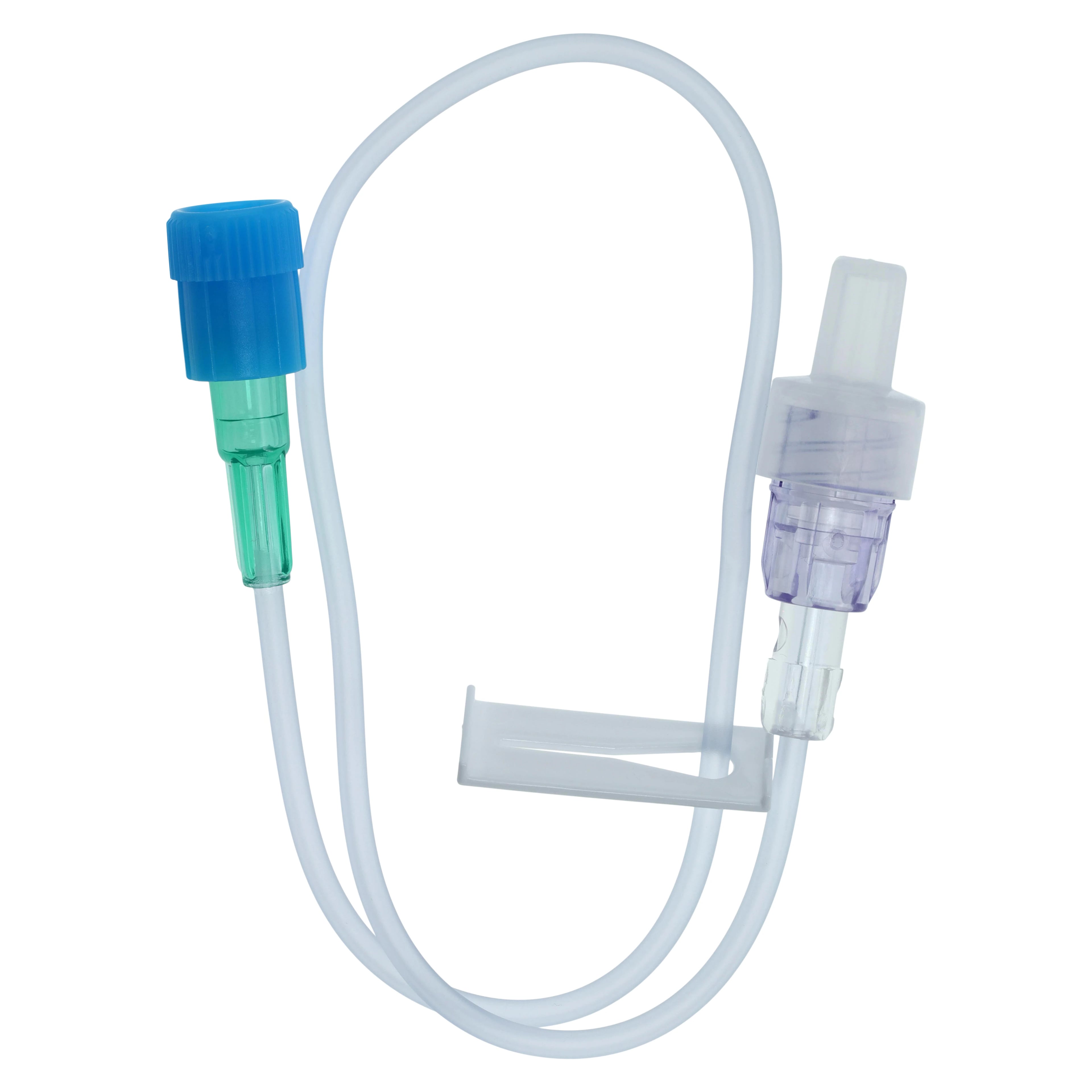 B. Braun Extension Set, Small Bore, Peripheral IV, 13" Female Luer Lock/SPIN-LOCK Male Connector, Non-Removable Slide Clamp, Sterile, Latex-Free, 100/Case