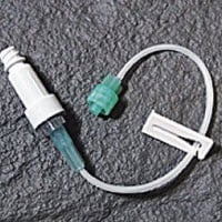 B. Braun SafeLine Needleless Y-Type IV Extension Set, 7", Female/Male Luer Lock, Split Septum Injection Site, 100/Case
