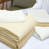 Calderon Thermal Blanket, White, Cotton/Polyester, 66x90"