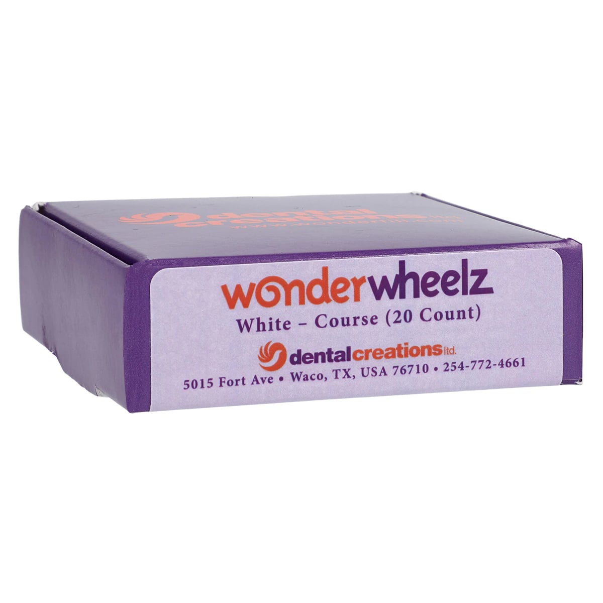 Wonderwheelz White Silicone Rubber Wheels, Square Edge, Pack of 20