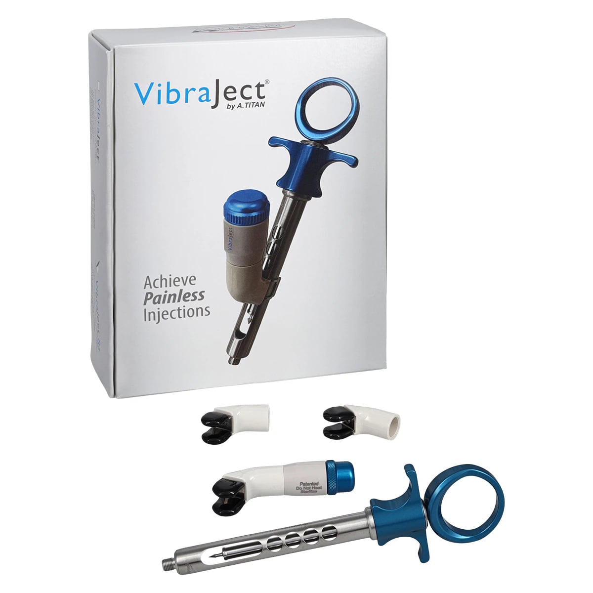 VibraJect R3 Complete Kit (VJ2002R3) with Harmonic-Balanced Syringe, Motor, Clips, Sleeves, Batteries & Charger
