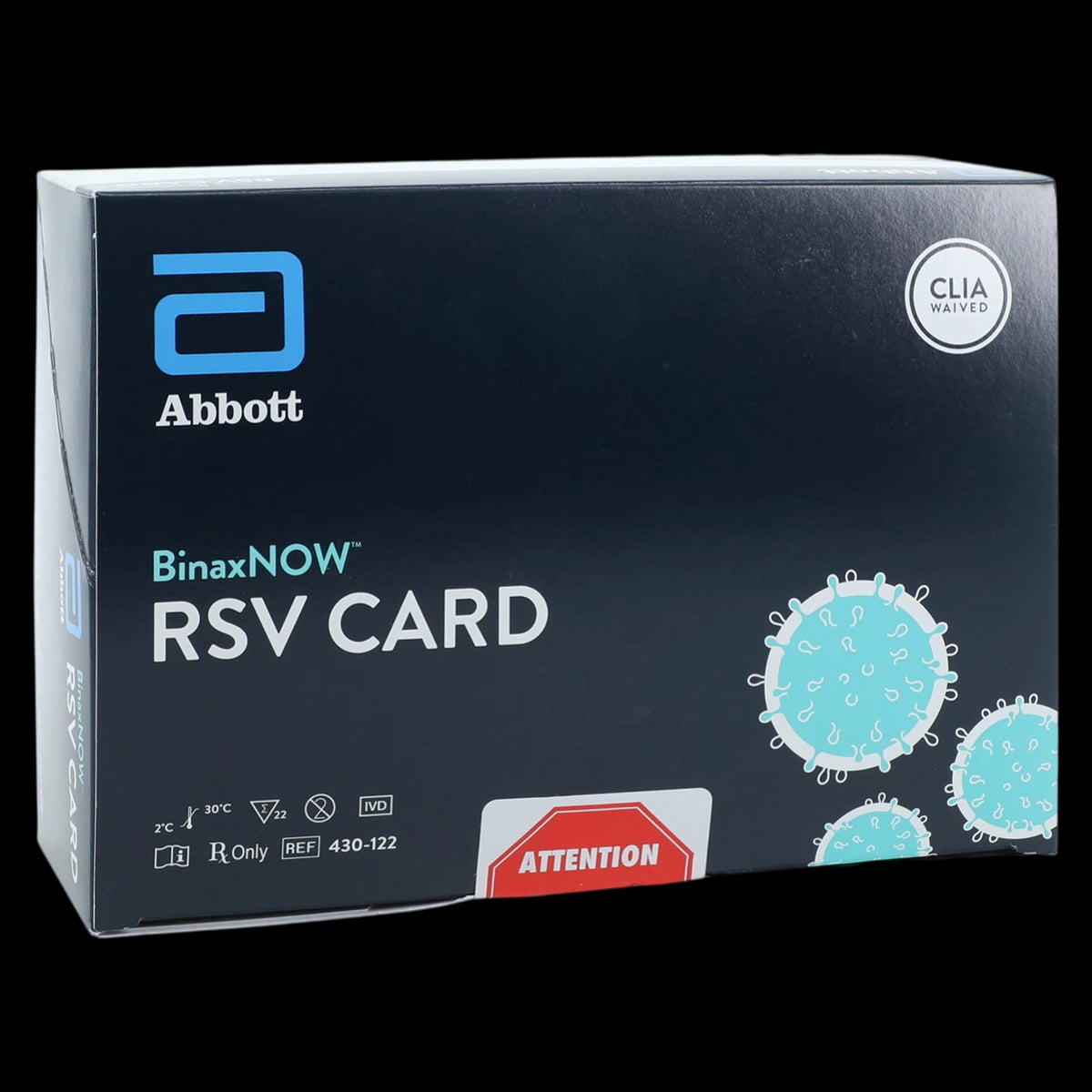 BinaxNOW RSV Test Card, CLIA Waived, For Children <5 Years, 22 Tests/Kit