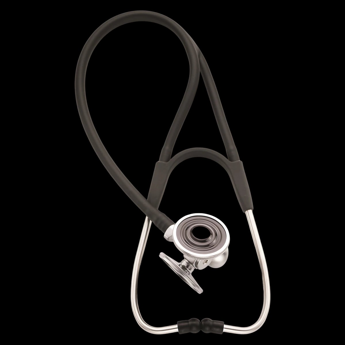 Welch Allyn Harvey DLX Cardiology Stethoscope, Black, 3 Heads, 17" Tubing