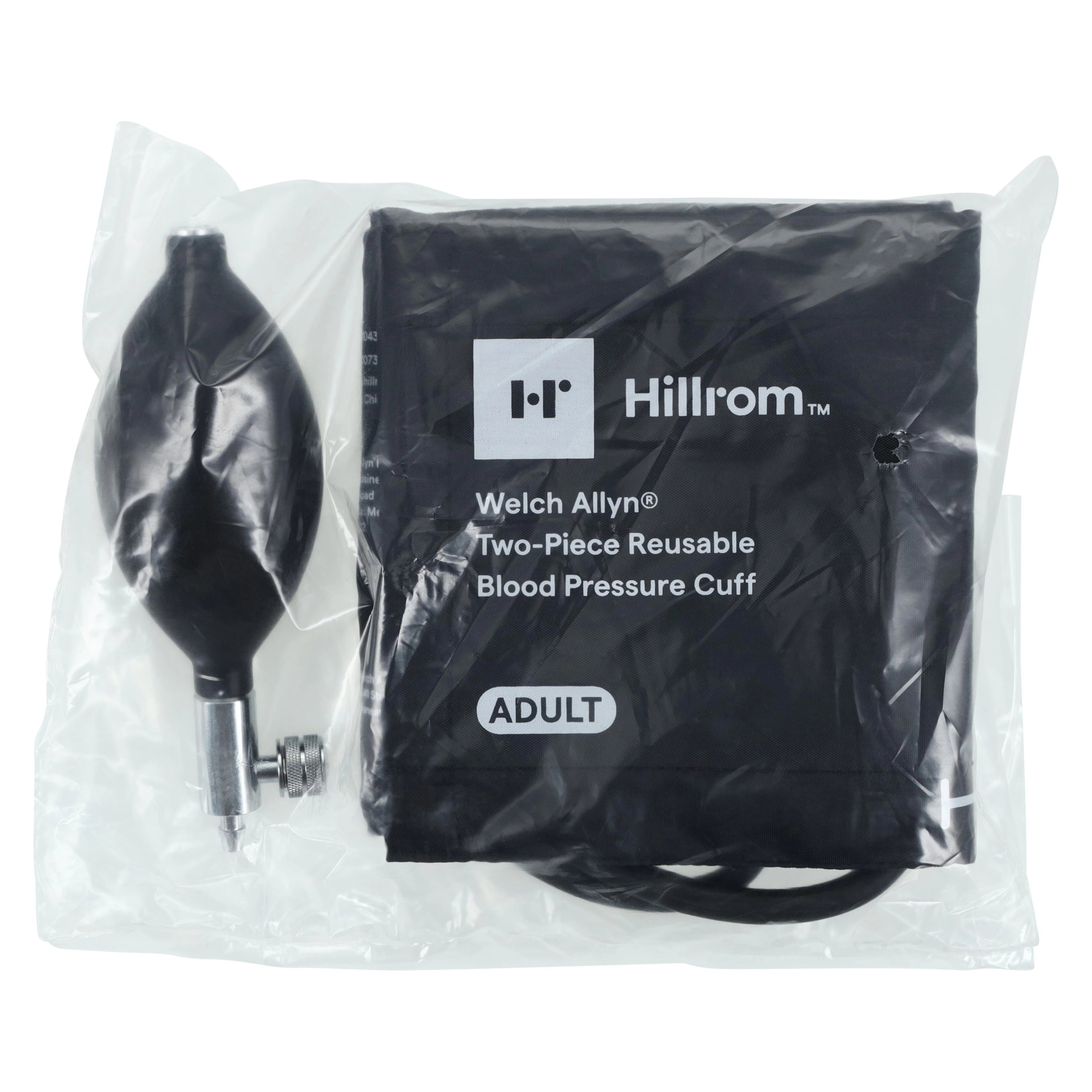 Welch-Allyn Blood Pressure Inflation System, 2-Tube, Size 11, Black, Latex-Free