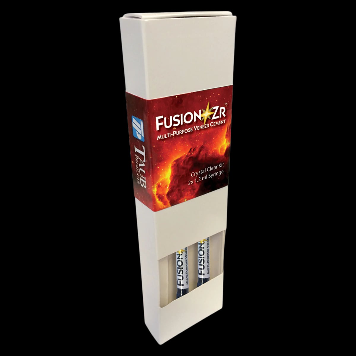 Fusion ZR Multi-Purpose Veneer Cement, Light-Cure, Crystal Clear, 1.2 ml Syringe, 2/Pk