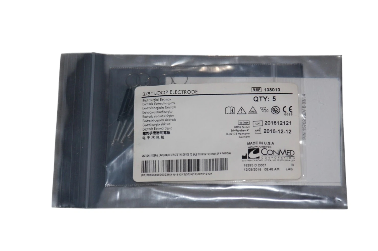 Conmed Loop Electrode for Cutting & Biopsies, 5/Box
