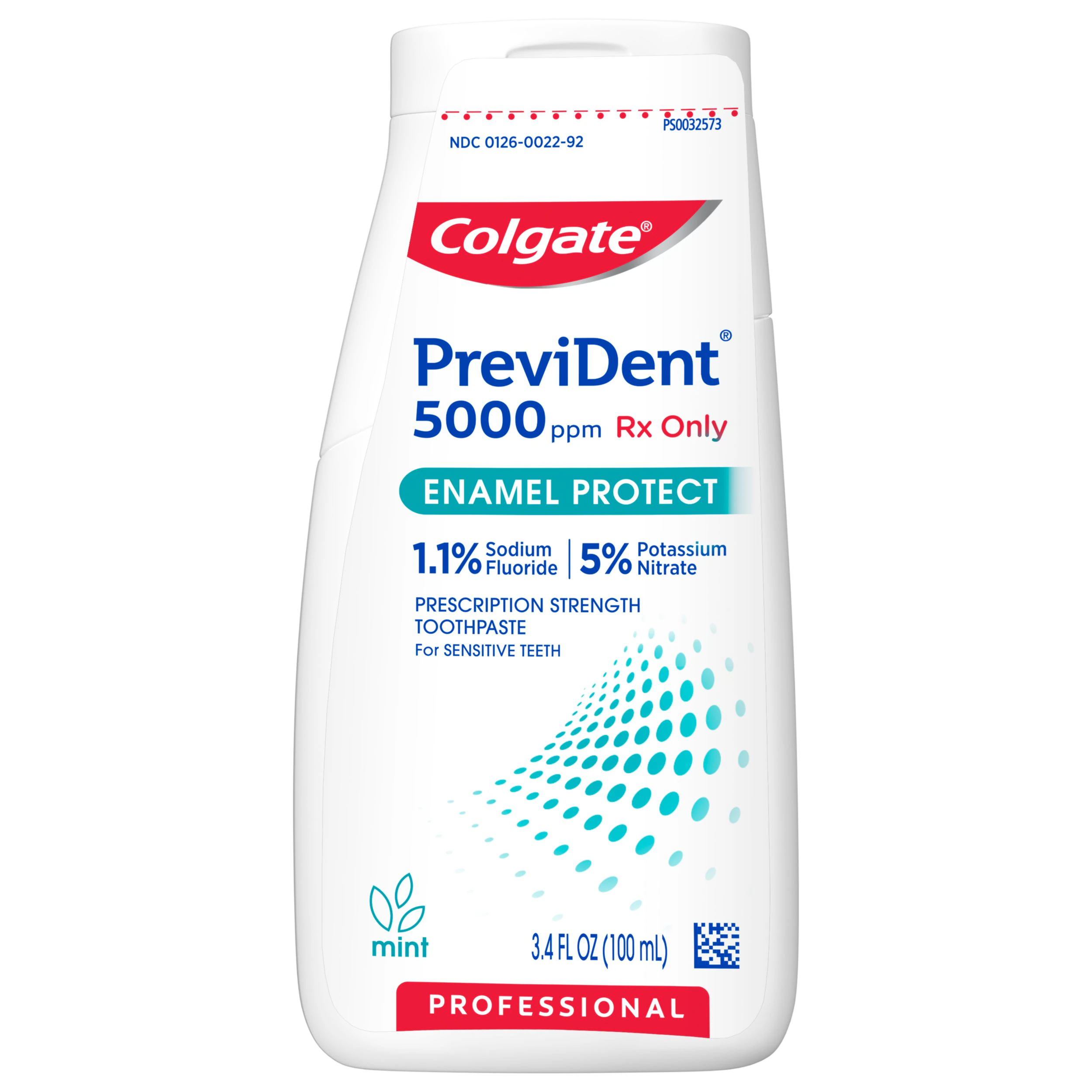 Colgate PreviDent 5000 ppm Enamel Protect Toothpaste, 1.1% Sodium Fluoride, Mint, Liquid Gel, 3.4 oz/Bottle