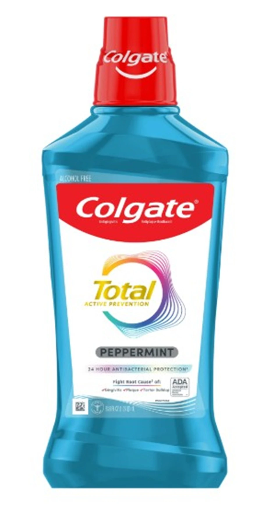 Colgate Total Advanced Pro-Shield Mouthwash, Peppermint, Alcohol-Free, 1 Liter Refill, 6/Case