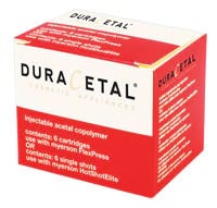 Myerson DuraCetal Denture Resin C2, Small Cartridge, 6/Package