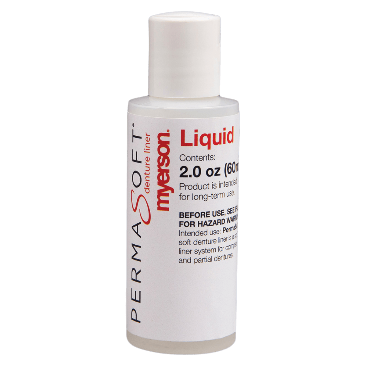 PermaSoft Soft Denture Liner Liquid, 60 ml Bottle, PSLIQ-60