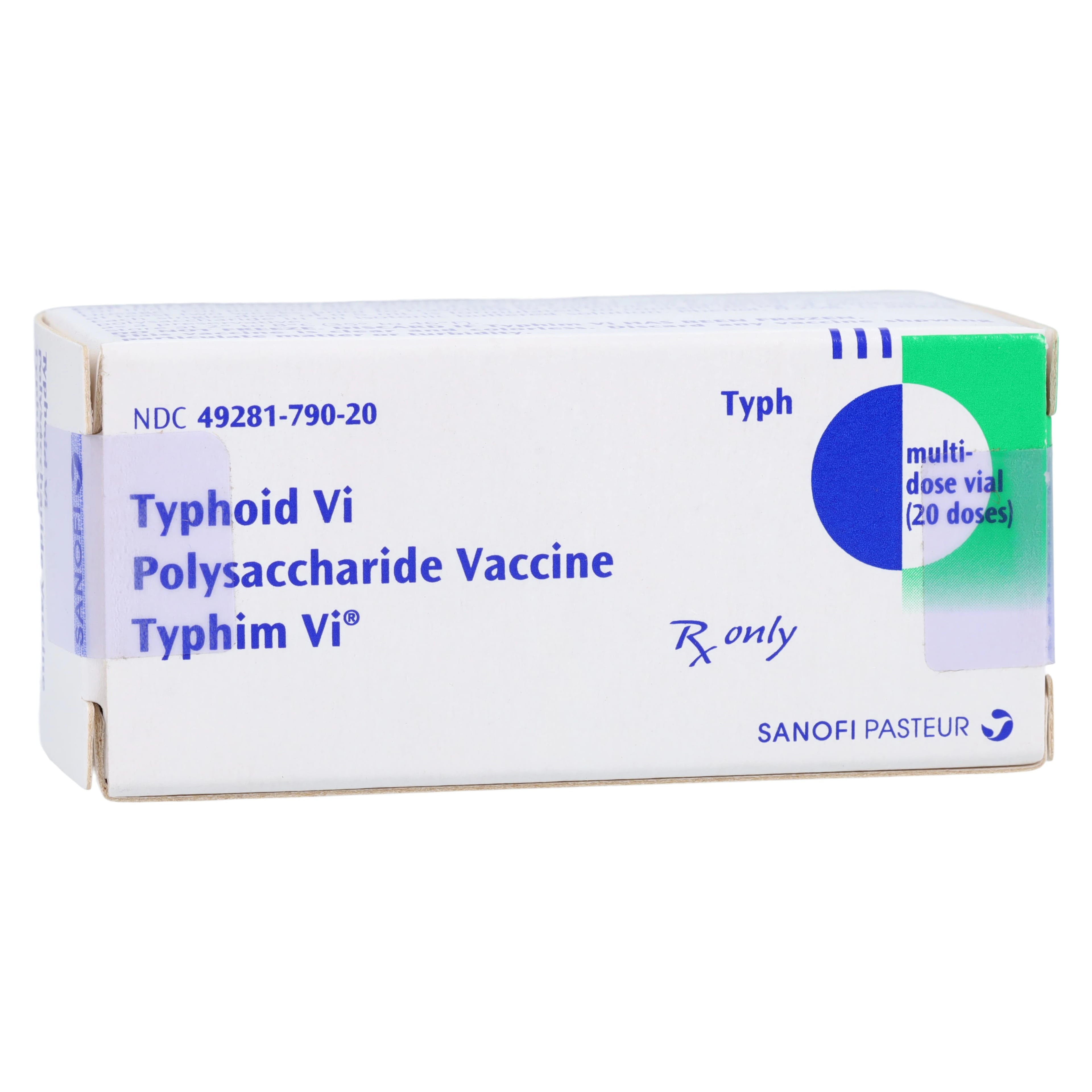 Typhim Vi Typhoid Vaccine, 25 mcg/0.5 mL, Multi-Dose Vial (10 mL), Injectable