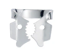 Hygenic Rubber Dam Clamp, #13A, Winged, Gloss Finish, Serrated Jaw, Upper Right Molar, 1/Pk, H02705