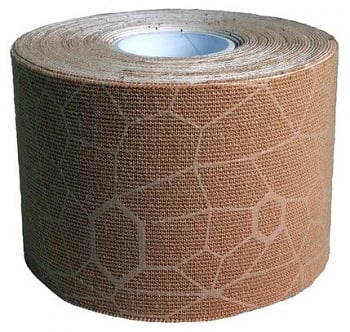 TheraBand K Tape Kinesiology Tape, Cotton/Elastic/Spandex, 2" x 16.4', Beige, Latex-Free