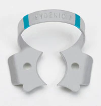 Hygenic Fiesta Color-Coded Winged Rubber Dam Clamp, #7, Light Blue, Matte Finish, 1/Pk, H09960