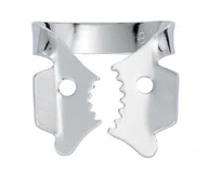 Hygenic Rubber Dam Clamp, #12A, Winged, Gloss Finish, Serrated Jaw, Upper Left Molar, 1/Pk, H02706