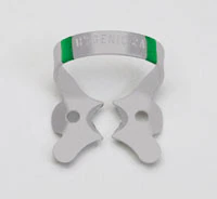 Hygenic Fiesta Color-Coded Rubber Dam Clamp, #2A, Winged, Green, 1/Pk, H09958